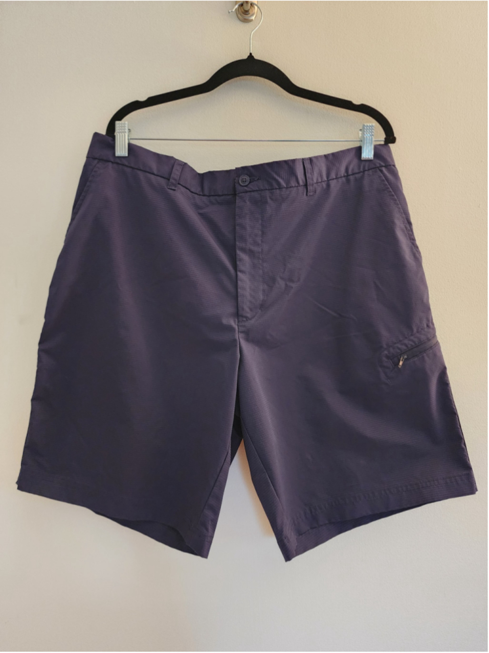 Pebble Beach 38 Navy DRY-LUXE Performance Golf Shorts SIDE ZIP TECH POCKET